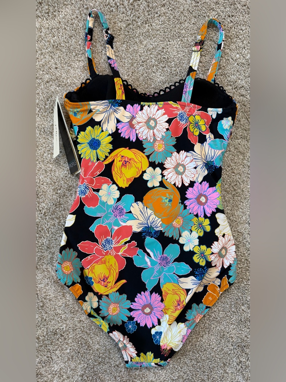 NWT Profile By Gottex Rising Sun One Piece Floral Tummy Control Size 10 D - Picture 5 of 14
